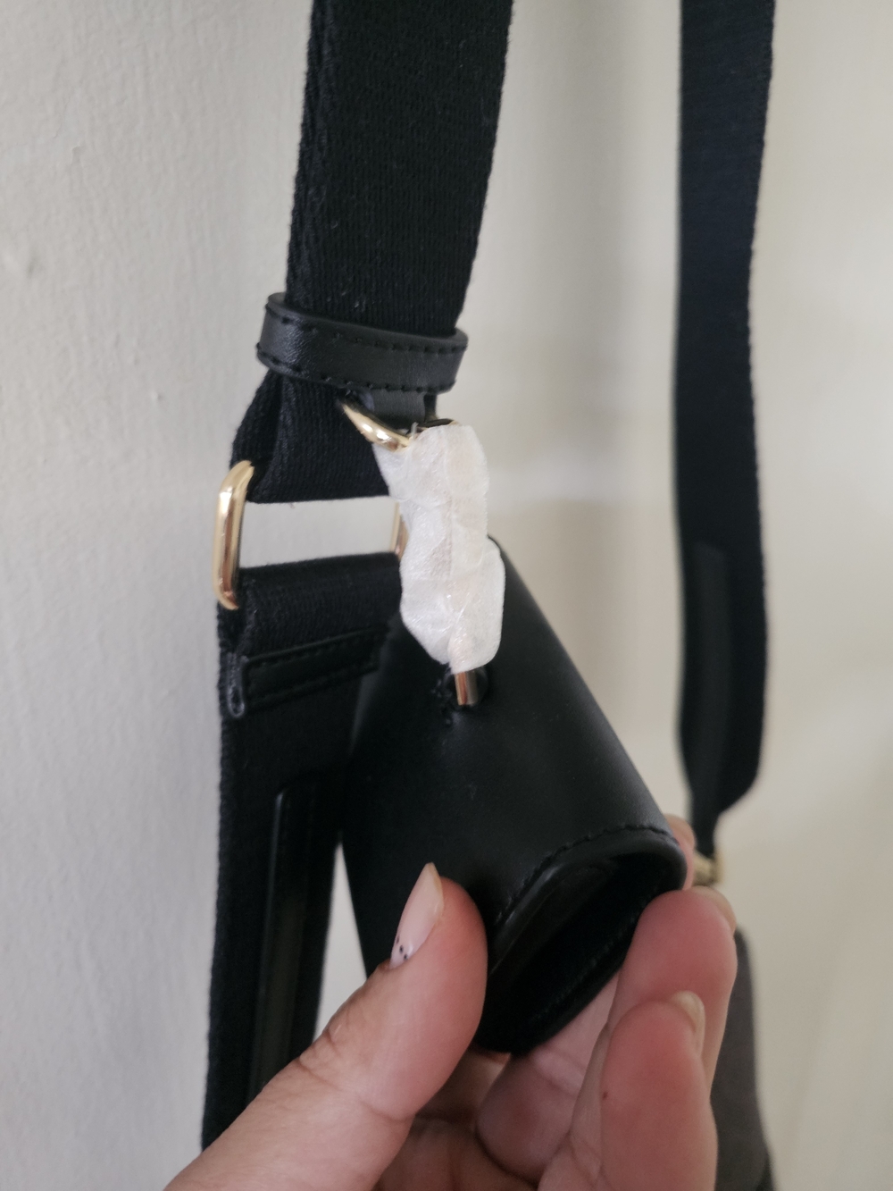 Calvin Klein Bianca Signature Adjustable Crossbody Bag in Brown/Black - Picture 4 of 7